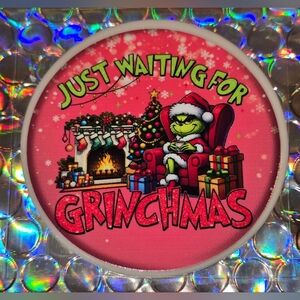 Grinchmas Custom Christmas Ornament with Real Pearl #1047